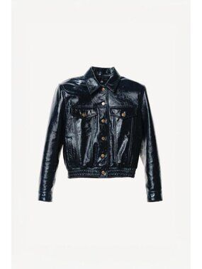 ZARA LEATHER SHOULDER PAD JACKET WILLY CHAVARRIA X ZARA